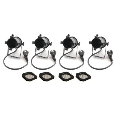 Stairville PAR 16 GU10 black Bundle